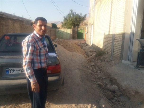 کوچه خیابان شهدای چرام مسدود شده است/تصاویر