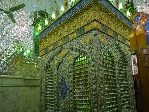 رونمایی از ضریح جدید امامزاده سید ابراهیم(ع) خمینی شهر/ تصاویر