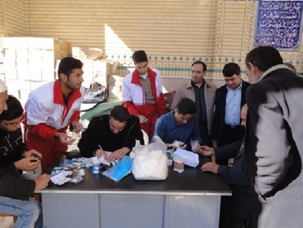 برپایی ایستگاه سلامت به مناسبت روز جهانی دیابت در شهرستان جغتای