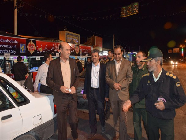 بازدید مسئولان شهرستان نی ریز از موکب خادمان سید الشهدا(ع)
