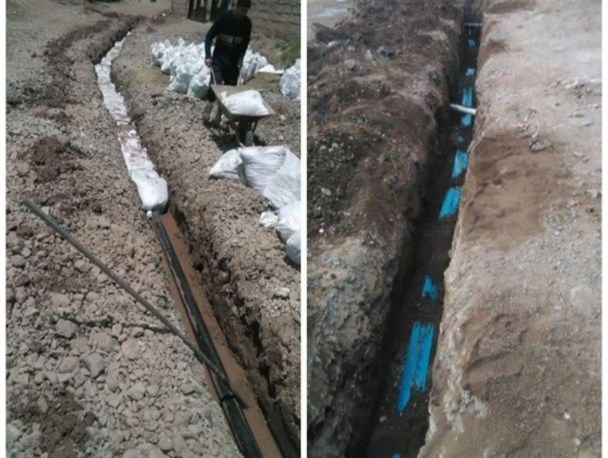 اصلاح ۹۷۰ متر از شبکه آبرسانی شهر قطور