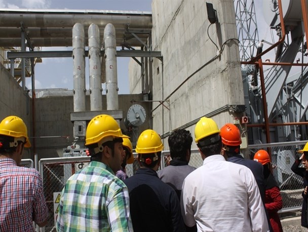 بازدید اعضای بسیج مهندسین از نیروگاه سیکل ترکیبی
