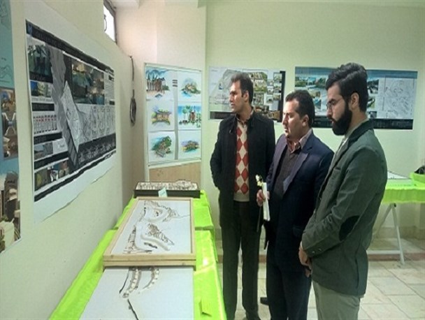 نمایشگاه آثار برگزیده دانشجویان معماری دانشگاه دولت آباد
