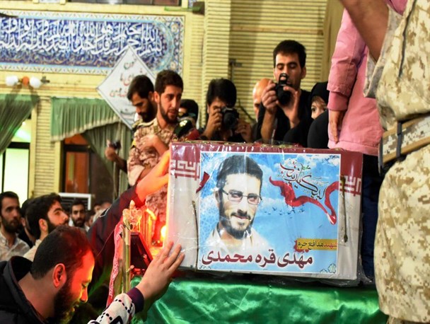 وداع آمل با پیکر شهید مدافع حرم مهدی قره‌محمدی + تصاویر