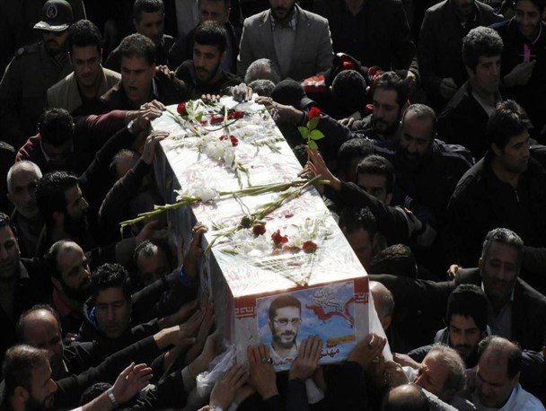 تشییع پیکیر شهید مدافع حرم قره‌محمدی در هزارسنگر آمل + تصاویر