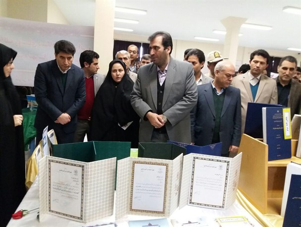 اولین نمایشگاه دستاوردهای پژوهشی، فناوری و فن بازار در پارس آباد افتتاح شد+عکس