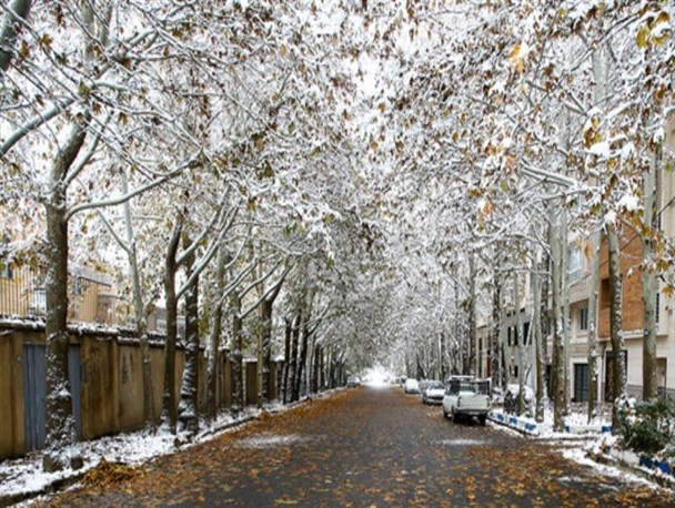 بارش برف و باران در ۶ استان/ ترافیک در ورودی تهران