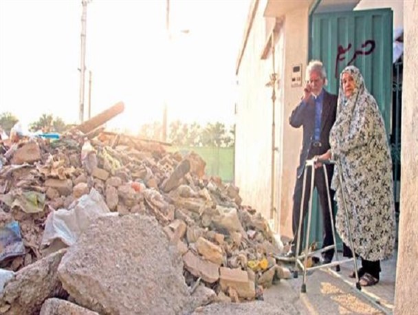 شهرستان قدس حیاط‌خلوت تخلیه نخاله تهران