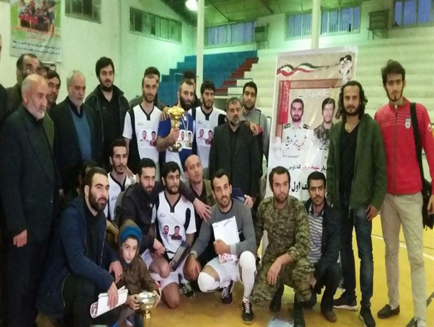 نخستین دوره مسابقات جام شهدای مدافع حرم در شهرستان چالوس برگزارشد/ ستاره طلایی قهرمان شد +عکس