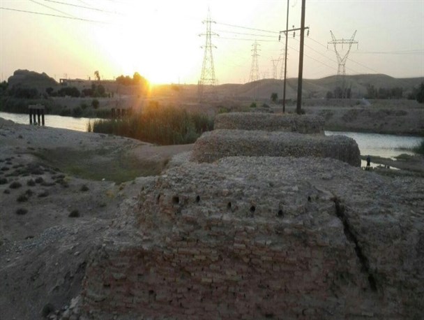 بقایای پل ساسانی در اندیمشک + تصاویر