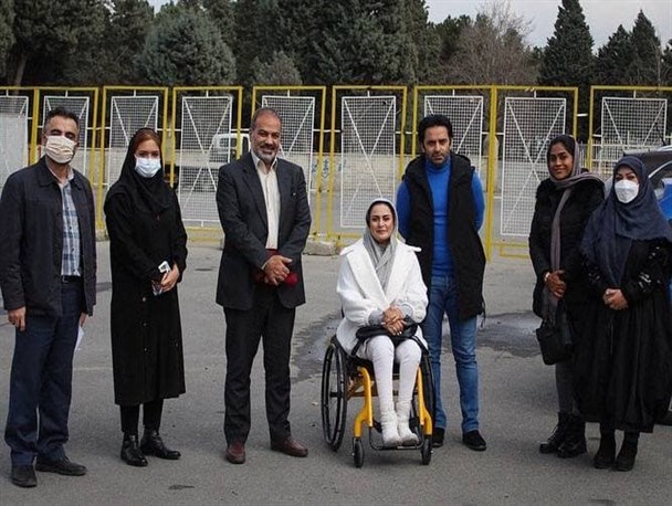 دیدار قهرمان پارالمپیک با رئیس فدراسیون موتورسواری و اتومبیلرانی