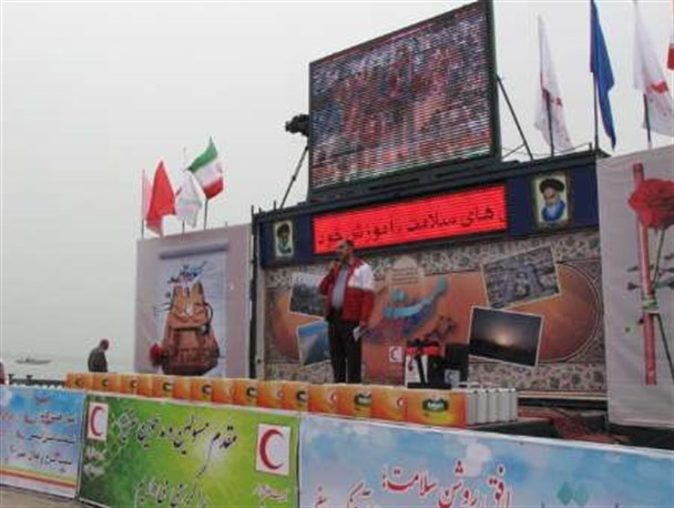 کاروان سلامت و امید سفرنامه خود را از بندر گناوه شروع کرد