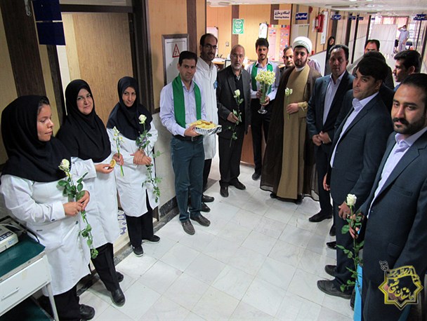 تصاویر/ تجلیل اعضای هیئت عاشقان بقیع تفت از زحمات پرستاران