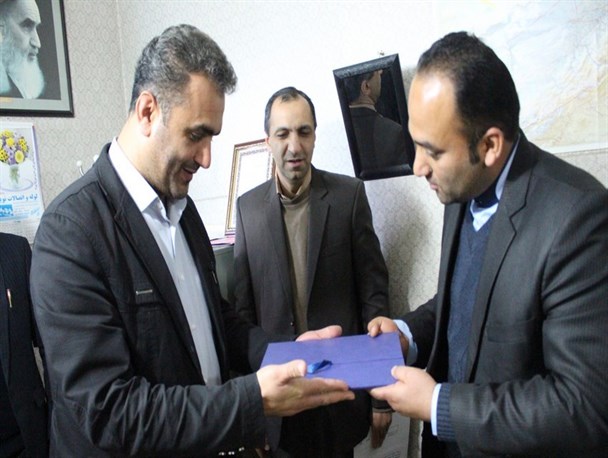 ابوذر پاسندی سرپرست اداره آبفار کردکوی شد+تصاویر
