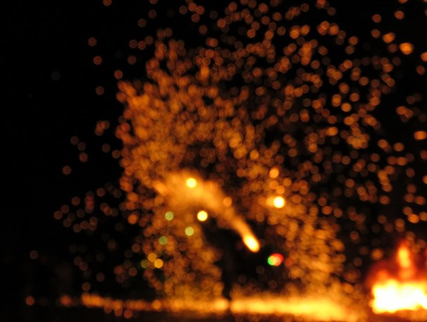 شب چهارشنبه سوری در شهر خلخال