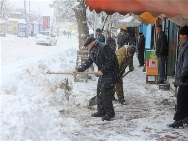بارش 10 سانتی برف در مشگین‌شهر