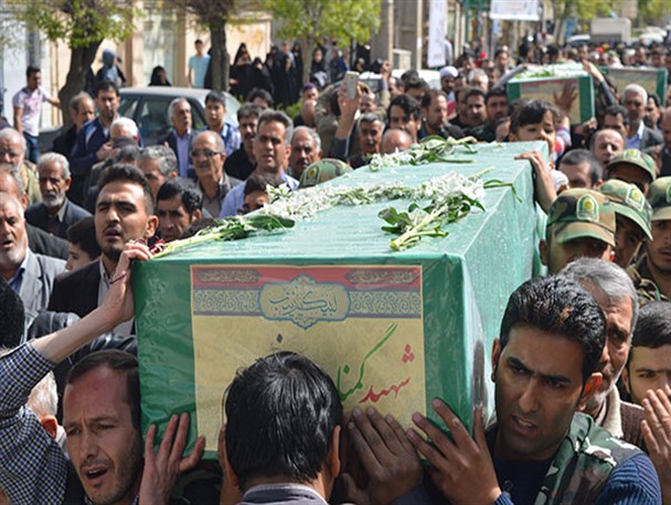 تشییع با شکوه پیکر مطهر چهار شهید گمنام تیپ فاطمیون در باقرشهر/گزارش تصویری