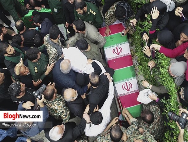 تشییع پیکر شهید مدافع حرم «سیدجواد اسدی» در ساری