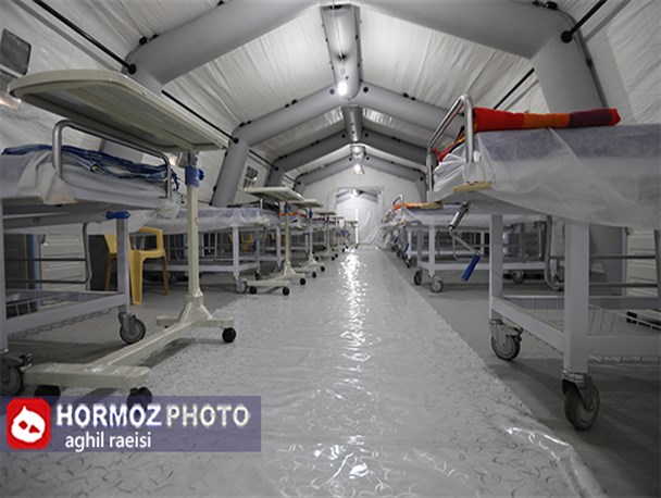 بیمارستان صحرایی مدرن سپاه در بندرعباس افتتاح شد / احداث بیمارستان های سیار سپاه در کمتر ازچهار ساعت