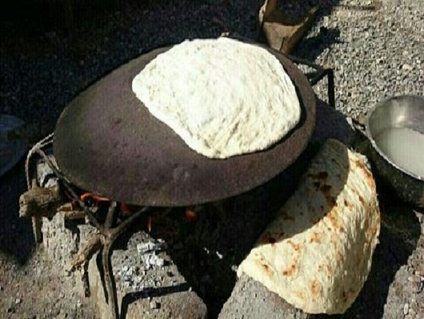 نان ساجی؛ نان محلی استان کرمانشاه
