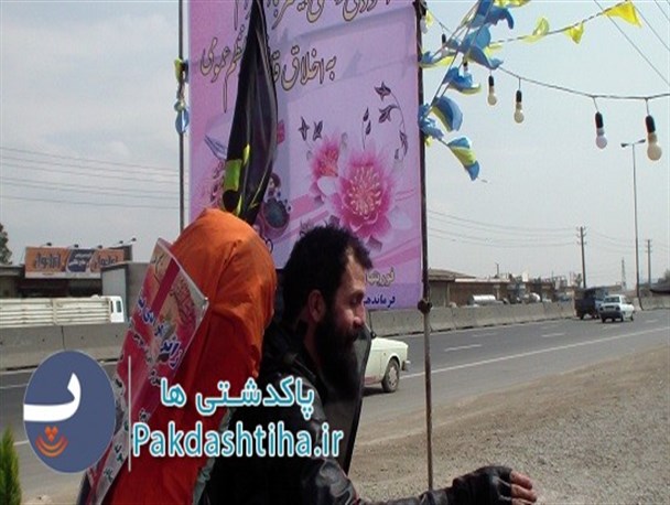 زائر پیاده مشهد تا کربلا به شهرستان پاکدشت رسید+ عکس