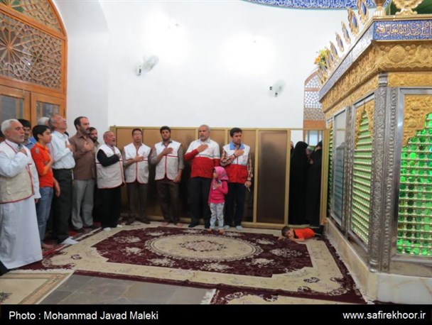 گزارش تصویری/ غبار روبی امامزاده سید داود خوروبیابانک