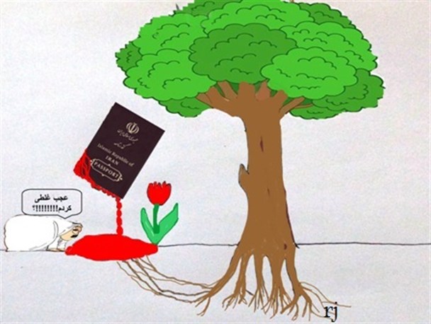 کاریکاتور آبروی رفته از پاسپورت ایرانی/ روز انتقام پاسپورت ایرانی + عکس جالب