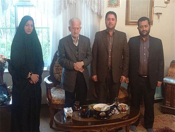 دیدار با کهنسال ترین پیشکسوت فرهنگ و هنر گیلان در رضوانشهر