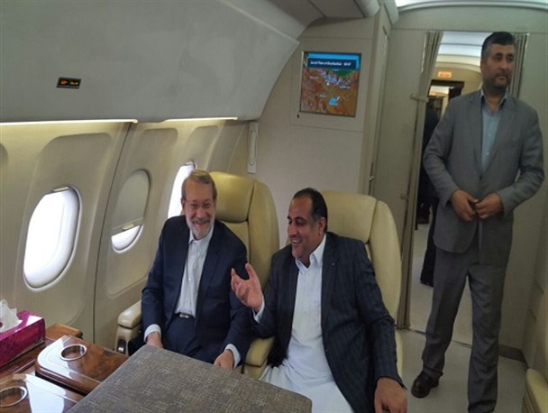 دیدار نماینده ایرانشهر، دلگان ، سرباز و فنوج  در مجلس با لازیجانی در هواپیما+ عکس