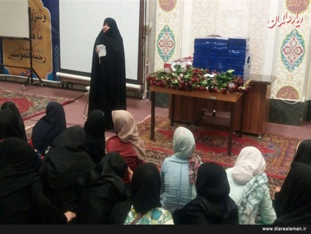میثاق نامه رعایت حجاب ۱۰۰ دانش آموز گلپایگانی شرکت کننده در اعتکاف