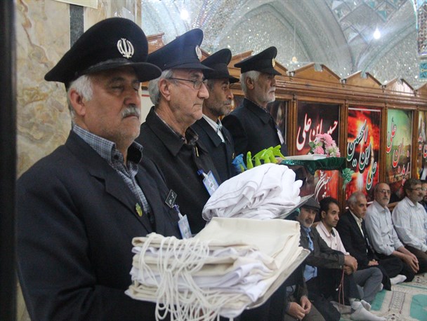 غبارروبی آستان مقدس امامزاده یحیی بن زید(ع) گنبدکاووس + تصاویر