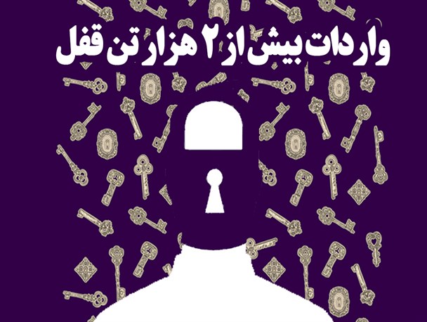 پوستر/واردات بیش از 2 هزار تن قفل