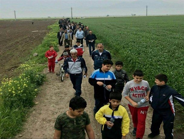 همایش بزرگ پیاده روی روستای "بلوک غلام"