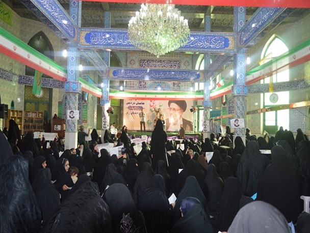 تجمع حامیان رئیسی در مسجد ارشاد شهرری