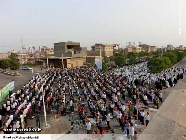 گزارش تصویری/ اقامه نماز عید فطر در سرخس