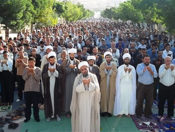نماز پر فیض و با شکوه عید سعید فطر در اردل برگزار شد+تصاویر