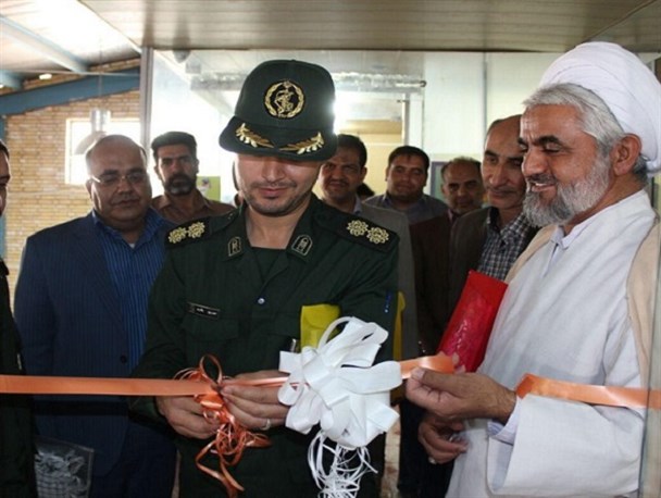 افتتاح اولین پایگاه بسیج کارگری در کارخانه لوله انهار پلاست انار