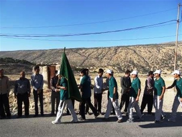 مراسم استقبال از ششمین کاروان فرهنگی ورزشی رضوی جاده ولایت در سرفاریاب+تصاویر