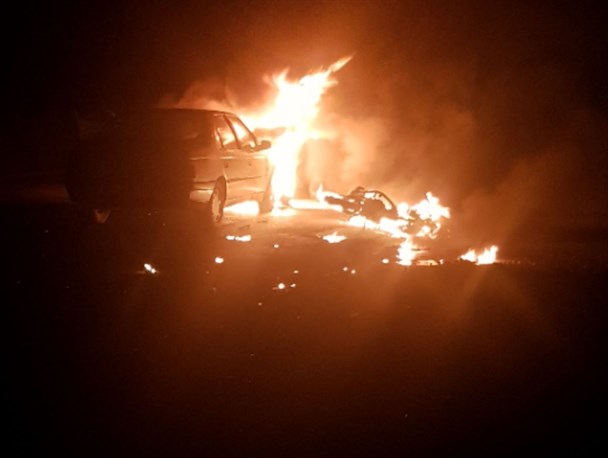 دو واحد صنعتی ضیاءآباد قزوین در آتش سوخت+تصاویر