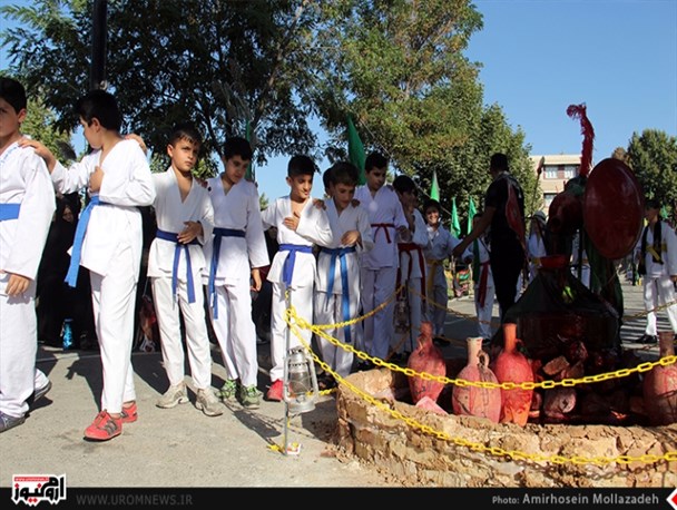 عزاداری نوجوانان و جوانان ورزشکار در سوگ اباعبدالله(ع)+تصاویر