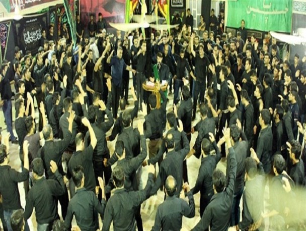 عزاداری سنتی در حسینیه سیدالشهداء گناوه+تصاویر