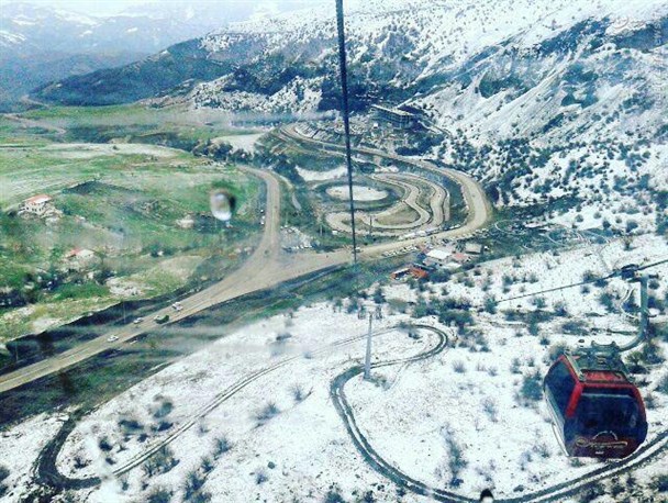 گردنه حیران آستارا سفید پوش شد