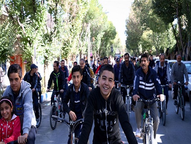 همایش بزرگ دوچرخه سواری در شهر مبارکه برگزار شد+ تصاویر