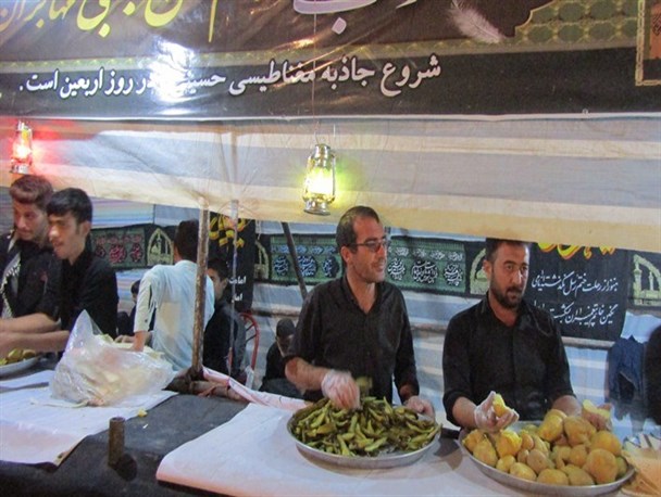 ایستگاه های صلواتی زائران حسینی از همدان تا اسدآباد