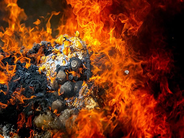 بیش از یک تن انواع مواد مخدر در قزوین امحاء شد