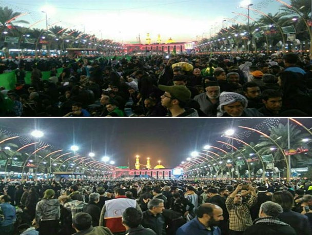 تصاویر ارسالی از پیاده وری اربعین حسینی