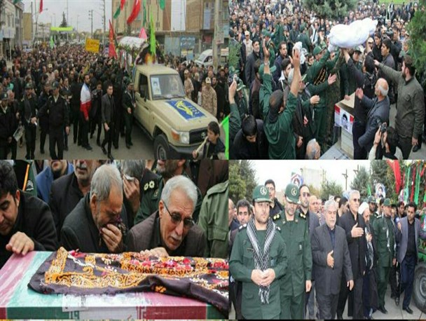 پیکر مطهر شهید حبیب اسلامی در شهرستان بیله سوار آرام گرفت‌ + عکس