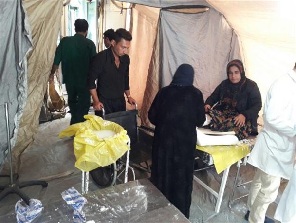 برپایی قرارگاه سپاه لرستان برای خدمت رسانی به 7روستای زلزله زده کرمانشاه
