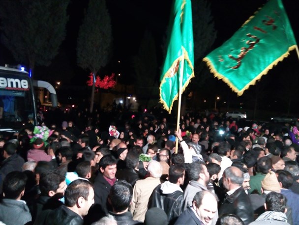 بازگشت کاروان پیاده نجف تا کربلا به میامی