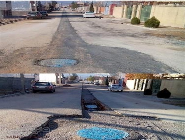 کنده کاری خیابان های امامت یاسوج آسفالت شد + تصاویر